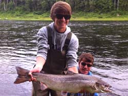 Nathan Mesher, Waterloo Ontario (Nathan's 1st Atlantic Salmon)

