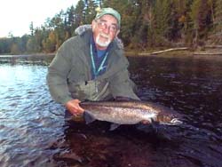 Salmon landed by Gary Berenson Wayland MA
